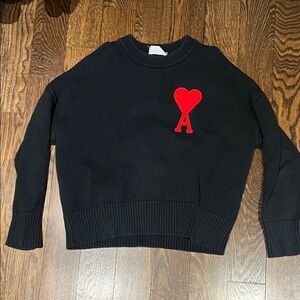 Ami Black Knit Sweater
